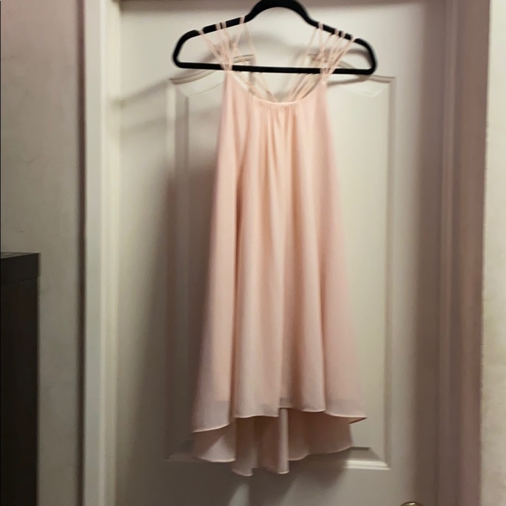 A. Peach flirty dress